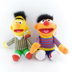 New BERT and ERNIE Sesame Street Best Friends Character Plush Stuffed Animals
